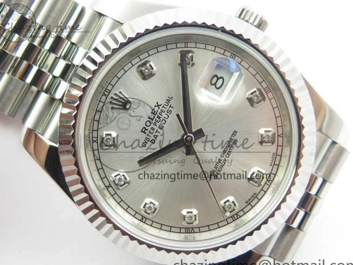 Dial Diamond A3235 Edition Bracelet DateJust Noob Silver 904L SS Jubilee Best 126334 on 1:1 0104